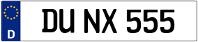 Trailer License Plate